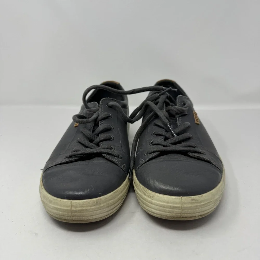 ECCO Soft 7‎ Mens Grey Leather Low Top Sneakers Size 45 US 11 430004-51054